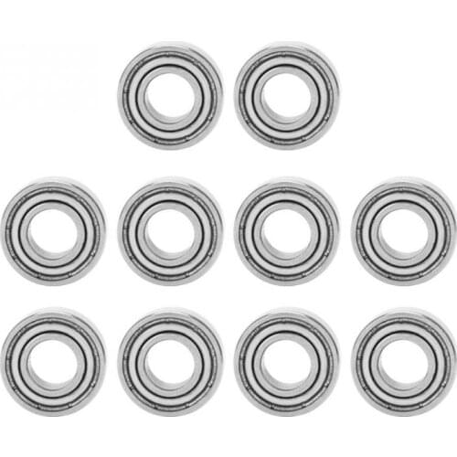 10Pcs 686ZZ High Single Column with Deep Groove Raceway Ball Bearing 6*13*5mm