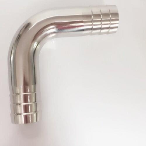76mm 3" Hose Barb SUS 316L Stainless Steel Sanitary 90 Degree Elbow Pipe Fitting Home Brew Beer Wine