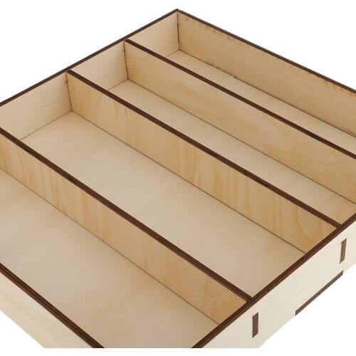 Natural Wooden Paint Bottles Rack Model Organizer Tools Storage Rack Holder Box