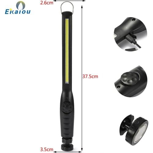 LED Work Light 1000 LM USB Rechargeable COB Work Light 3000mAh with Magnetic Base For Car Repair Home Camping Emergency