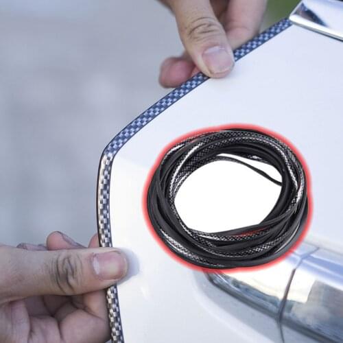 Car Door Sealing U Type Trip DIY 2M PVC Door Edge Protective Strip Side Door Moldings Adhesive Scratch Anti-collision strip