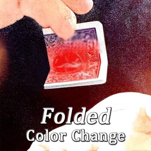 Folded Color Change Magic Tricks Card Color Change Close Up Street stage magic props Illusion Gimmick Mentalism Magia Toy Magic