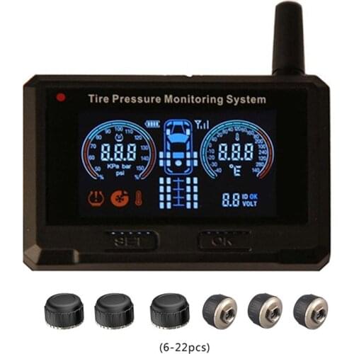 External tpms valve cap truck Tire pressure monitoring system,6 tires