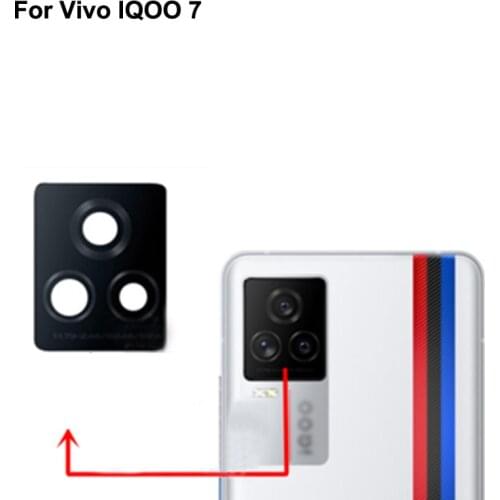 High quality For Vivo IQOO 7 Back Rear Camera Glass Lens test good For Vivo IQ OO 7 Replacement Parts IQOO7
