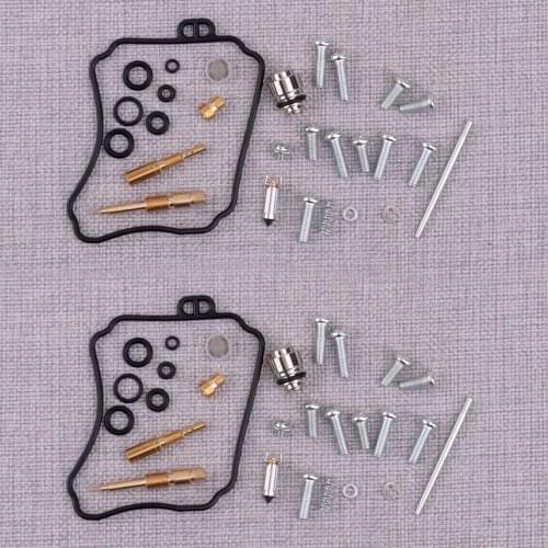 CITALL Motorcycle 2 Sets Carburetor Gaskets Jets Rebuild Repair Kit Fit for Yamaha XVS65 XVS65A XVS65AT V-Star 650 2002-2005