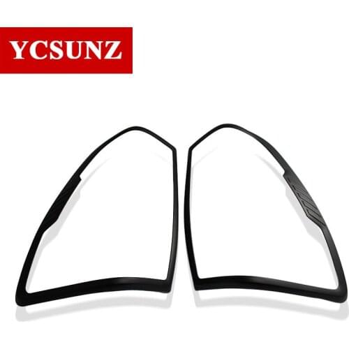 ABS Matte Black Rear Lamp Lights Cover Exterior Parts Accessories For Mazda bt50 BT-50 2021