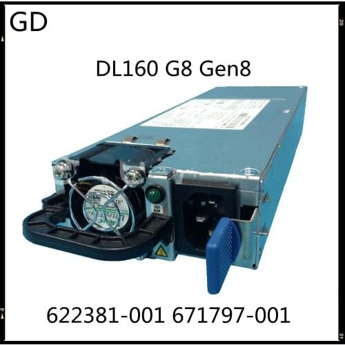 GD NEW Original For HP DL160 G8 Gen8 500W Server Power Supply DPS-500AB 622381-001 671797-001 Full Tested Fast Shipping