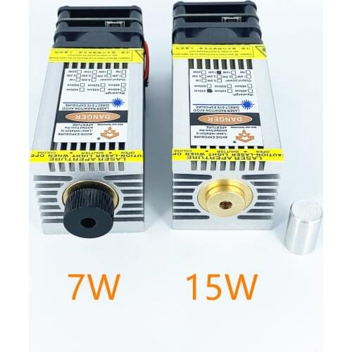 Laser head 7W 15W blue laser module for laser numerical control with PWM/TTL D-ZK3 efficient light transmission free shipping