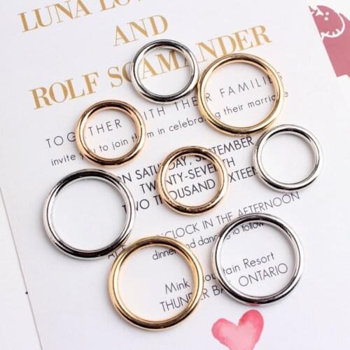 Metal circle diy jewelry accessories popular geometry earrings pendant pendant KC gold white K color Pendant fitting