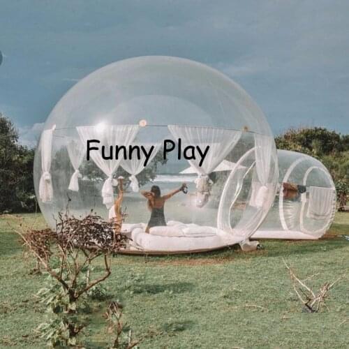 Inflatable Eco Home Tent DIY House Luxury Dome Camping Cabin Lodge clear Air Bubble tree holiday hotel for star