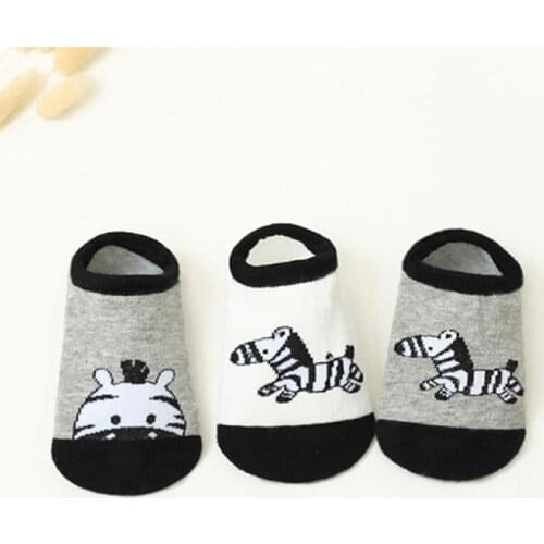 Newborn Baby Boy Socks Kawaii Animal Print Baby Sock Ankle Short Socks Boy Girl Cotton Autumn And Winter Children Socks