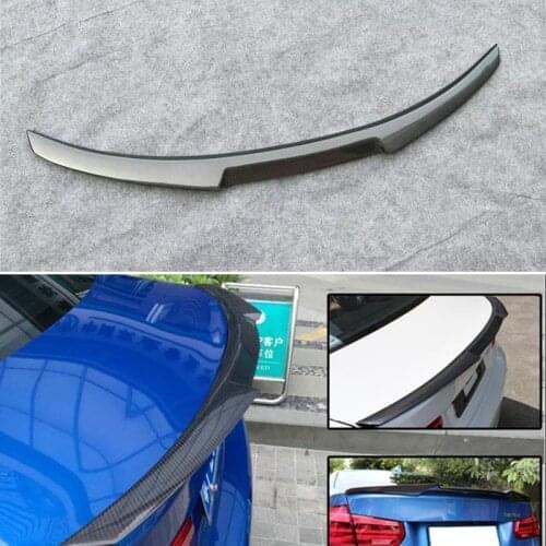 Use For BMW 3 Series F30 Spoiler 2013--2018 Year Glossy Black ABS Plastic Rear Wing M4 Style Sport Accessories Body Kit