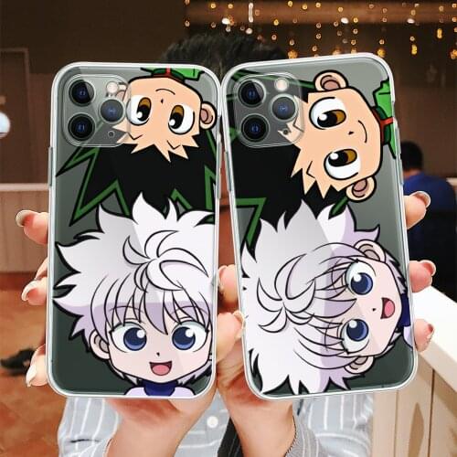 BigChen Cute Hunter X Hunter Transparent Phone Case For iPhone 12 11 Pro XR X XS MAX SE 2020 7 8 6Plus HXH Anime Soft TPU Cover