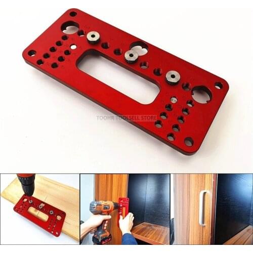 Handle door Handle Aluminum Installation Jig Locator Woodworking Hole opener Puncher Woodworking tool DIY