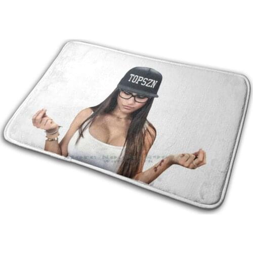 Mia-Sexy Girl Mat Rug Carpet Anti-Slip Bedroom Entrance Door Mat Movie Mia Khalifa Sexy