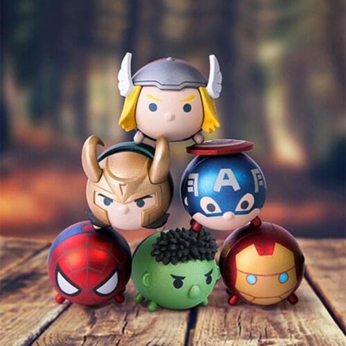 Beast kingdom Marvel series superhero alloy doll hand-made Q version cute toy decoration gift