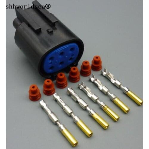 Shhworldsea 6 Pin car auto Female Plenum ACIS Oxygen Pressure Sensor Connector plug For POLO Volkswagen Golf