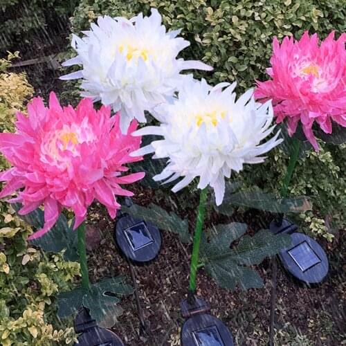 Solar Chrysanthemum Light LED Lawn Light Outdoor Garden Decoration Street Lamp Courtyard Landscape Light For Patio Pathway