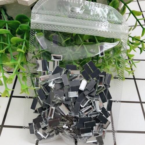 Shine AB Crystal Hot Fix Rhinestones 200pcs Various shapes Iron On Rhinestones For Clothes Clear Crystal Glass HotFix Stone