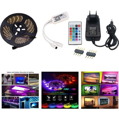 Led Strip Lights Waterproof RGB DC 12V Flexible Tape Led Ribbon Led Strip 5M 10M 15M