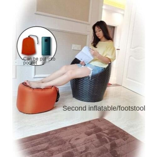 WolFAce Outdoor Ultralight Air Inflatable Sofa Mattress Camping Sleeping Bag Air Beach Lounge Chair Fast Folding Foot step stool