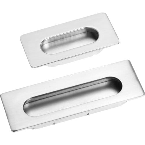 1Pc Door Handle Hidden Furniture Handles Cabinet Invisible Handle Flush Recessed Pull Knob Furniture Hardware Stainless Steel