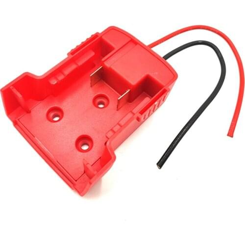 18V Battery Mount Storage Plastic Battery Adapter 12AWG Battery Mounts Storage Holder Bracket Slots 2 Wirings Battery Storage