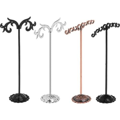 3pcs Jewelry Shelf Display Rack Stand Holder Earrings Metal Organizer Storage Vintage Exquisite Gifts Boutique Tree Creative