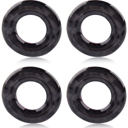 4pcs/Set Door Lock Ring Cover Trim Carbon Fiber Black Fit for Dodge Charger 2015 2016 2017 2018 2019 2020