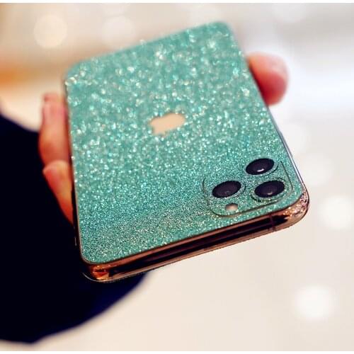 Glitter Luxury Matte Back Film For iPhone 12 11 Pro X XR XS Max 6 6S 7 8 Plus SE2020 bling Protector Soft Film Prevent scratches