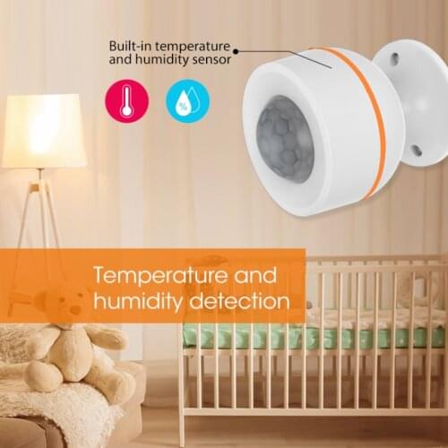 Zigbee Human Body Sensor Movement PIR Motion Security With Temperature Humidity Sensor Wireless Infrared Detector for Tuya App