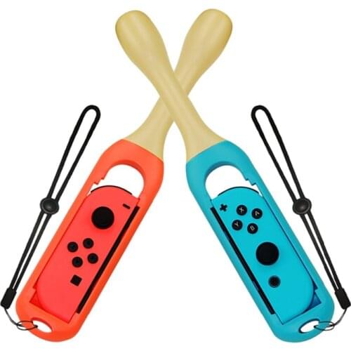 Holder Grip Drumstick with Wrist Strap for Nintendo Switch Controller Gaming Joy-Con Assossies Taiko Drum Motion Sensing Game