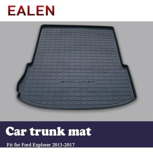 EALEN For Ford Explorer 2013 2014 2015 2016 2017 Boot Liner Waterproof Anti-slip Mat accessories 1Set Car Cargo rear trunk mat
