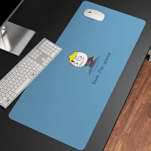 Anime Cute Connotation Gaming Mouse Pad HD Print Computer Gamer Lock Edge Mousepad XXL Keyboard PC Desk Pad Non-slip Rubber Pad