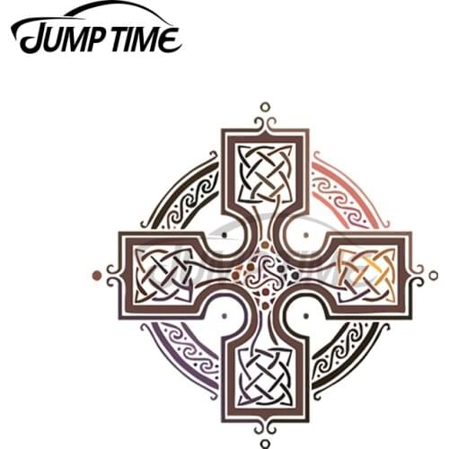 JumpTime 13 x 12cm For St. Patricks Day Celtic Vinyl Car Stickers Personality Decal Surfboard Waterproof JDM Car Assessoires