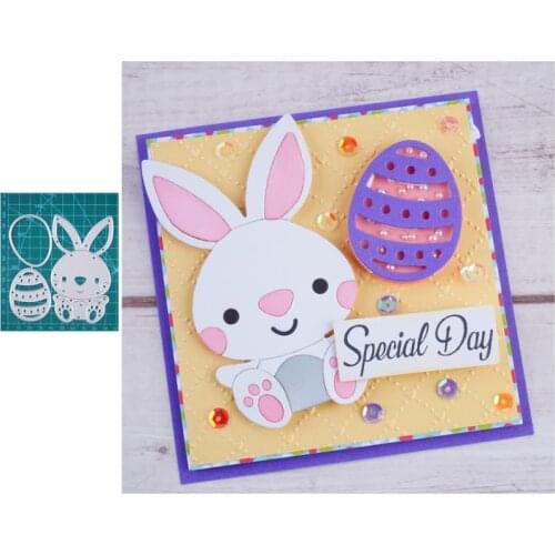 YaMinSanNiO Metal Cutting Dies Cut Die Mold New Easter Rabbit Eggs Scrapbook Paper Craft Knife Mould Blade Punch Stencils Dies