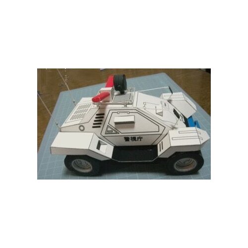 3-D Drawing Model Institutional Mobile Police Patrol Manual Command Vehicle (Brief Edition)Toy