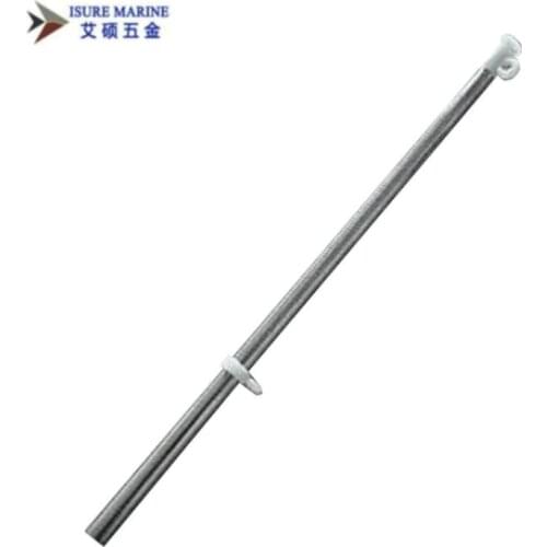 ISURE MARINE Flag Pole Stainless Steel Boat Yacht with Deck Mount Sailing Flag Pole 400mm