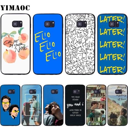 YIMAOC Call Me By Your Name Soft Silicone Case for Samsung Galaxy S6 S7 Edge S8 S9 Plus A3 A5 A6 Note 8 9