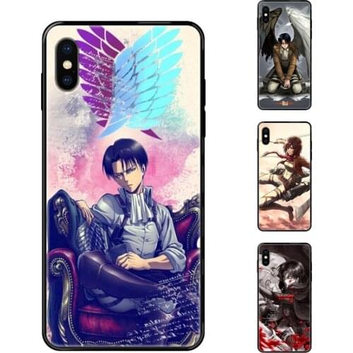 Yeni Black Soft TPU Phone Cover Case Capa Black Rubber Attack On Titan Wings Of Freedom Anim For Huawei Honor 20 20I 20S 10 10I