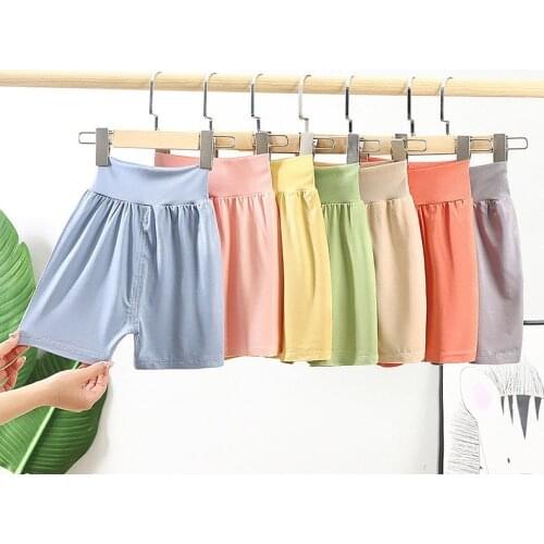 Newborn Baby Shorts for Boys Girls Casual Solid Baby Kids Shorts Modal High Waist Sweatpants Summer Clothes Age 12M 4 6 8 10 Yrs