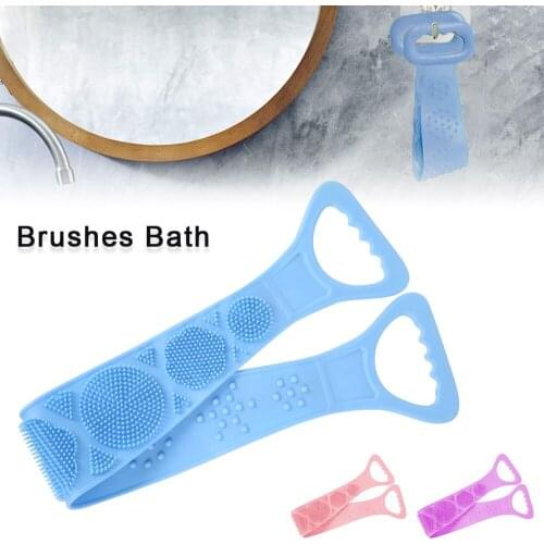 Silicone Magic Brushes Bath Towels Rubbing Back Mud Peeling Body Massage Shower Extended Scrubber Skin Clean Brushes Bathroom