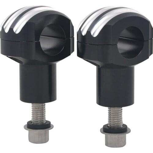 Aluminium Alloy Universal 25mm Motorcycle Handlebar Riser Mount Clamp For Harley Honda Yamaha Kawasaki BMW Cruiser Chopper