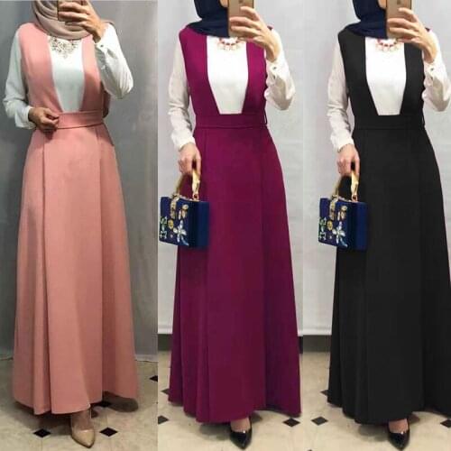 Vestidos Arabes Elegantes Summer Abaya Muslim Caftan Dubai Islam Kaftan Strap Dress Women Ramadan Elbise Sukienki Eid Robe Femme