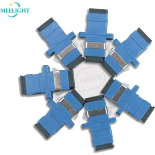 1Lot/100PCs Single Optical Fiber Coupler SC-SC Single-Mode Optical Fiber Connector Optical Fiber Adapter