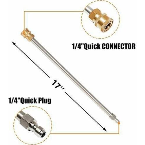 16inch/40cm Extension Wand Lance For High Pressure Washer 1/4inch Tube