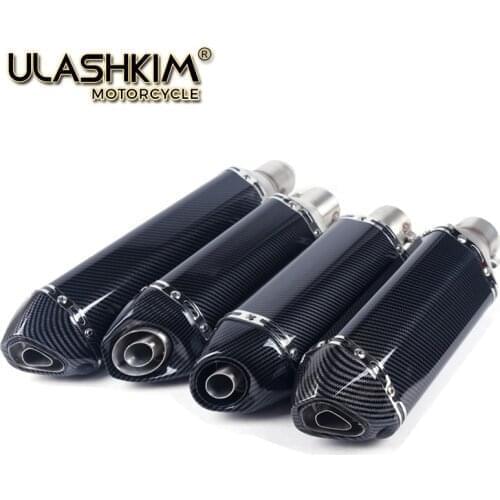 36~51mm Universal Motorcycle Exhaust Muffler Escape Slip On Pipe Fit Motorbike Scooter ATV Dirt Bike Moped