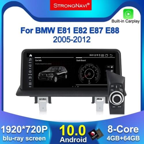 4G Lte 10.25'' Android 10.0 4+64G Car GPS Navigation Radio Player for BMW 1 Series 120i E81 E82 E87 E88 IPS Screen Multimedia BT