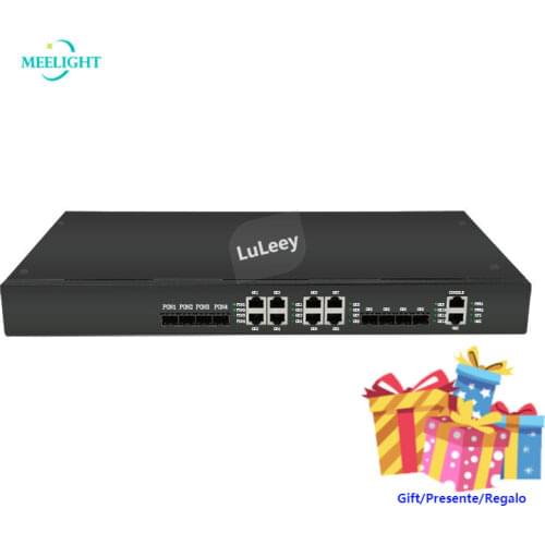 4 port OLT switching Communication equipment 4EPON plus 4GE CATV support network management Dual power supply