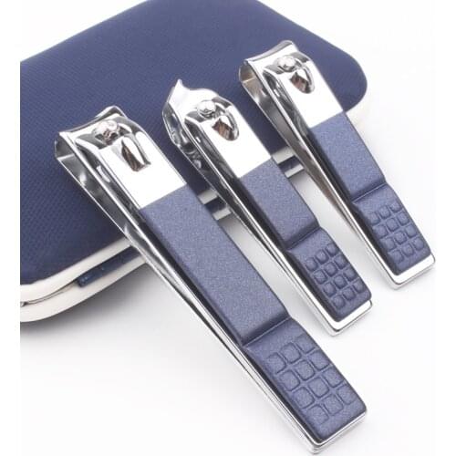 7-18pcs Stainless Steel Nail Care Cutter Cuticle Clipper Manicure Pedicure Kit Set Nail Trimmer High Quality Toe Nail Clip